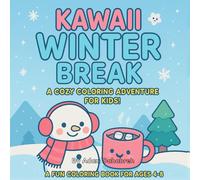 KAWAII WINTER BREAK COLORING BOOK: Cute & Simple Animal Book