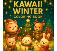 Kawaii Winter Coloring Book: Relaxing Winter Scenes with Cute Characters, Snowy Towns & Holiday Magic - A Perfect Gift for Girls, Kids & Teens