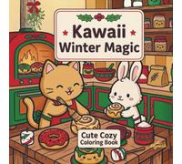Kawaii Winter Magic - Cute Cozy Coloring Book:Malbuch für Erwachsene & Teens