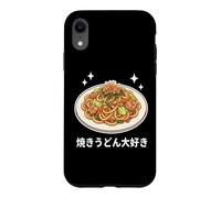 Kawaii Yaki Udon Nouilles japonaises sautées Rétro Art Alimentaire Coque pour iPhone XR