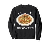 Kawaii Yaki Udon Nouilles japonaises sautées Rétro Art Alimentaire Sweatshirt