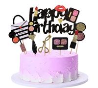 Kawailay 15 pièces maquillage Cupcake couche visage Cosmétiques thème gâteau décoration cosmétiques joyeux anniversaire gâteau décoration mariée douche spa salon filles fête d'anniversaire - style 2