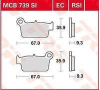 Kawasaki KX 250 F 2004-2010 TRW Rsi Série Sindered Tout-Terrain Course de Freins