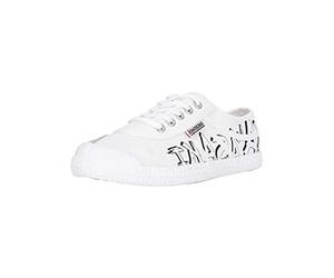 Kawasaki Mixte Graffiti Canvas Shoe Sneakers Basses, 1002 White, 42 EU