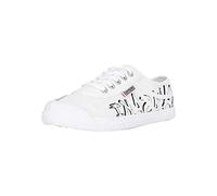 Kawasaki Mixte Graffiti Canvas Shoe Sneakers Basses, 1002 White, 43 EU