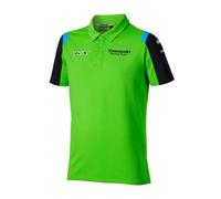 Kawasaki MXGP Team Réplique Polo pour homme, Noir/vert, 3XL