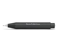Kaweco AL Sport Porte-mines 0,7 mm HB I 12 g en aluminium de haute qualité I Silk Gloss mine 10,5 cm - Noir I Crayon rechargeable Noir