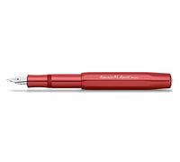 Kaweco AL SPORT Stylo plume, rouge profond, en aluminium, pour cartouches d'encre, avec plume en acier de qualité supérieure, 13 cm, rouge, largeur de plume : F (fin)