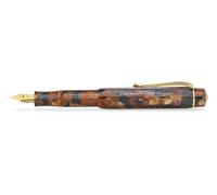 Kaweco Art Sport Stylo plume Hickory Brown - Acrylique exclusif avec plume en acier, boîte en métal - 12,5 cm, F (fin)