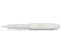 Kaweco Classic Sport Stylo à bille en gel avec mine de 0,7 mm pour gauchers et droitiers au design classique avec boule en céramique I Stylo gel 13,5 cm (blanc)