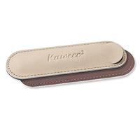Kaweco Eco Étui en cuir Creamy Espresso I Étui à crayons compatible avec la série Sport I Étui d'écriture en cuir véritable avec beau gaufrage I Trousse à crayons chic et classique I Trousse à crayons