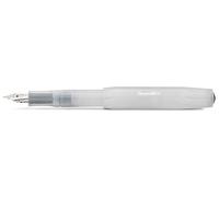 Kaweco FROSTED SPORT Stylo plume de qualité supérieure, à cartouche d'encre, avec plume en acier de qualité supérieure, 13 cm, blanc, largeur de plume : BB (extra large)