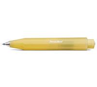 Kaweco Frosted Sport Sweet Banana Stylo à bille rétractable 10,5 cm en plastique de qualité supérieure jaune I Stylo à bille de poche estival de 12 g avec mécanisme de courbes cardiaques