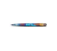 Kaweco LILIPUT Fireblue Stylo bille rétractable en métal pour mines D1 standard avec boîte métallique rétro