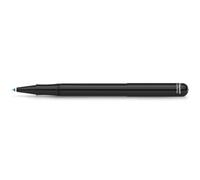 Kaweco LILIPUT Stylo à bille rétractable noir avec capuchon I Recharges standard D1 dans une boîte métallique I Stylo à bille en métal 13 cm