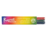 Kaweco Lot de 6 mines de crayon 3,2 mm, 2 vertes, 2 bleues, 2 rouges.