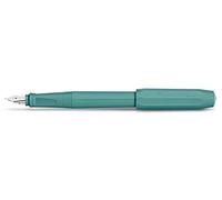 Kaweco PERKEO Breezy Teal Stylo-plume pour cartouches d'encre, pour débutant, turquoise, avec poignée ergonomique pour une écriture confortable 16 cm, largeur de plume F (fin)