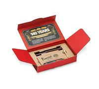 Kaweco EBONIT SPORT Stylo plume I Premium pour cartouches d'encre I Stylo plume exclusif 13 cm dans un coffret historique avec 10 cartouches d'encre I Plume : M (moyen)