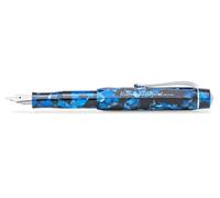 Kaweco Art Sport Stylo plume en acrylique pour cartouches d'encre avec pointe en acier et boîte en métal Bleu 12,5 cm Pointe M