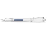 Kaweco STUDENT Stylo plume transparent I Stylo plume de qualité supérieure pour cartouches d'encre avec plume en acier de qualité supérieure I Stylo plume nostalgique de luxe 16 cm I Largeur de plume