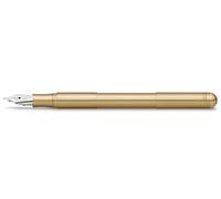 Kaweco SUPRA Stylo plume en laiton I Stylo plume exclusif pour cartouches d'encre, avec plume en acier de qualité supérieure avec boîte en métal rétro, 95 à 165 mm, largeur de plume BB (extra large)