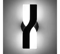 KAWELL 12W Moderne Applique Murale LED Dimmable Interieur Lampe Murale | Acrylique, Lèche-murs LED Lampe de Mur, pour Chambre Salon Chevet Couloir Escalier Couloir