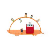 Kawentsmann Étagère compatible avec les figurines Tonie et Tonie Box debout, pour filles et garçons, rangement pour 70 à 100 figurines, étagère magnétique, étagère pour enfant DACKEL orange