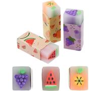 Kawoq-Gommes De Fruits Kawaii, Goût De Fruit, Mignon Crayon Douce Colorées, Pour Les Enfants De La Papeterie Étudiante, Papeterie Kawaii (3 Pièces)