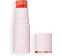 Kawoq-Revolution Skin Silk Blush Stick - Couleur Modulable Pour Joues, Yeux Et Lèvres - Formule Crème À Poudre - Vegan & Cruelty-Free - Sunkissed Apricot - 4,5 G