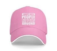 kawyvsjop Casquette de baseball classique « I Don't Hate People I Just Feel Better When They Not Around », nnexq-Color1, Taille unique