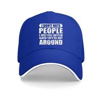 kawyvsjop Casquette de baseball classique « I Don't Hate People I Just Feel Better When They Not Around », nnexq-Color8, Taille unique