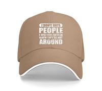 kawyvsjop Casquette de baseball classique « I Don't Hate People I Just Feel Better When They Not Around », nnexq-Color7, Taille unique