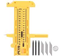 Kaxdl-10-300mm Haute Qualité Jaune Pvc Plastique Compas Réglable Cercle Cutter Outil De Coupe