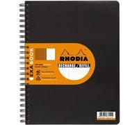 Kaxdl-133146c-Cahier Recharge Pour Cahier D'organisation Exabook Noir-A4+ 22,5x29,7 Cm-Ligné-160 Pages Détachables Perforation 4 Trous-Papier Clairefontaine 80 G/M²-Ctive