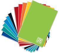 Kaxdl-1405 One Color Lot De 10 Cahiers,Format A5,Lignes C (Italie),40 Pages+Couverture
