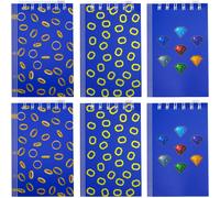 KAXDL-24Pcs Mini-Cahiers De Dessin Animé,3 Modèles Bloc-Notes Animaux De Dessin Animé Cahiers À Spirale Bleus Portables Fournitures Récompense Pour La Classe Décoration Pour Les Fêtes Bureau