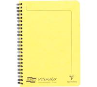 Kaxdl-3096z Un Cahier À Spirale Notemakers Europa Jaune Citron-A5 14,8x21 Cm-120 Pages Détachables Lignées-Papier Blanc 90 G-Couverture Carte Lustrée