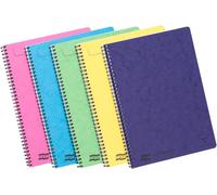 Kaxdl-3154z-Lot De 10 Cahiers À Spirale Notemakers Europa-A4 21x29,7 Cm-120 Pages Détachables Lignées-Papier Blanc 90 G-Couvertures Carte Lustrée-Couleurs Aléatoires