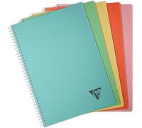 Kaxdl-327116c Collection Linicolor Essence Un Cahier À Spirale-A4 21x29,7 Cm-180 Pages Grands Carreaux-Papier Blanc 90 G-Couverture Polypro Transparent-Couleur Aléatoire