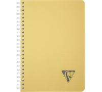Kaxdl-327502c Collection Linicolor Essence Un Carnet À Spirale-A5 14,8x21 Cm-180 Pages Petits Carreaux-Papier Blanc 90 G-Couverture Polypro Transparent-Jaune Paille