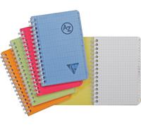 Kaxdl-328225c Collection Linicolor Fresh Un Répertoire À Spirale-9x14 Cm-100 Pages Petits Carreaux-Papier Blanc 90 G-Couverture Polypro Transparent-Couleur Aléatoire