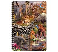 Kaxdl-3d Livelife Carnet A5-Abreuvoir De Deluxebase.Carnet 3d Lenticulaire Safari 80 Pages.Papeterie École Bureau Illustrations Sous Licence Artiste Renommé David Penfound Bloc-Note Cahier Spirale