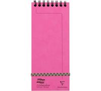 Kaxdl-482/1112z Un Bloc Shopping À Spirale En-Tête Listmaker Europa Fuchsia-7,6x18 Cm-120 Pages Lignées-Papier Blanc 90 G-Couverture Carte Lustrée