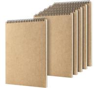 Kaxdl-A4 Sketchbook,Lot De 6 Carnet De Dessin À Spirales-30 Feuilles 160 G/M²-Cahier De Dessin-Carnet De Croquis-Vierge-Pour Croquis,Dessin,Griffonnage,Écriture