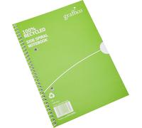 KAXDL-A5 À Spirale Recyclé Ligné 100 Pages Ordinateur Portable,Bloc Feuille-Lot De 10