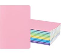 Kaxdl-A5 Cahiers Lignés Couverture Couleur,12 Blocs/60 Pages Par Bloc6 Couleurs Pastel Bloc-Notes À Couverture Souple,Convient Pour Bureau École,Études,Prise De Notes