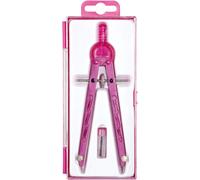 Kaxdl-Albert 1355-20-Compas Géométrique Avec Guide À Crémaillère,Longueur 165 Mm,Rose