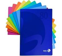 Kaxdl-Bloc Spiralé Maxi Color 0105348¿60 Feuilles¿Bloc Spiralé Avec Trous¿Format A4¿Ligne 4 Mm¿Carreaux 4 Mm¿Papier 90 G/M²¿Couleurs Assorties¿Lot De 5 Pièces