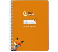 Kaxdl-Cahier À Spirales Di N A5 Avec Couverture Souple 40 H 75 G Carré 5 Mm Couleur Orange