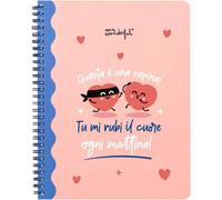 Kaxdl-Cahier A5-C'est Un Vol ! Vous Me Volez Le C?Ur Tous Les Matins!-Avec Reliure En Spirale Et Un Message D'amour